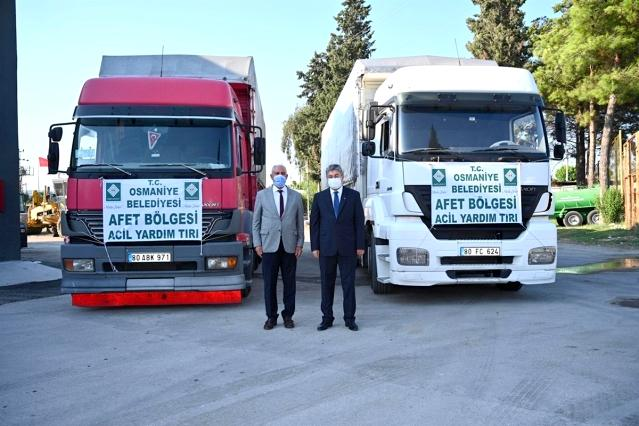 Osmaniye Belediyesi’nden Sinop Ayancık’a yardım eli